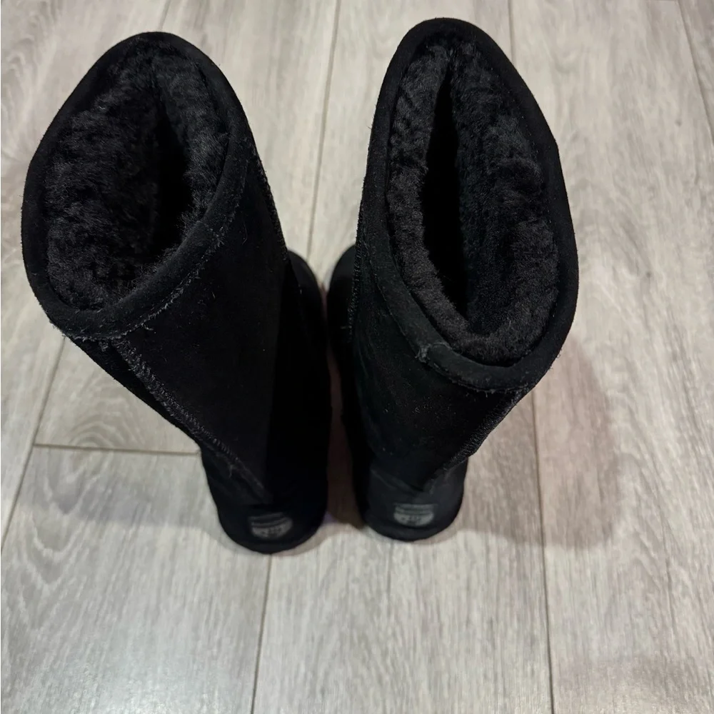 Bearpaw Black Elle Suede Tall Wool Blend Lined Boots - Picture 3 of 5